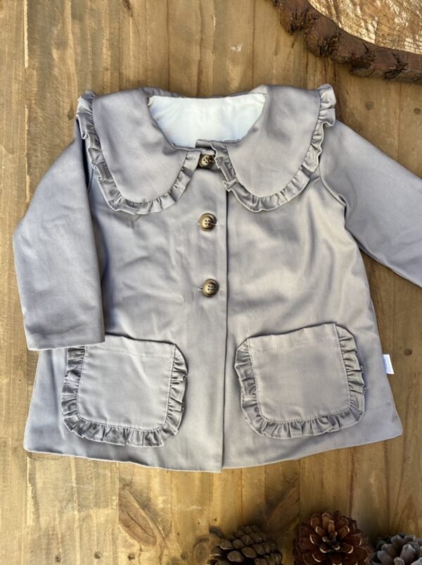 Abrigo Gabardina Gris - Imagen 3