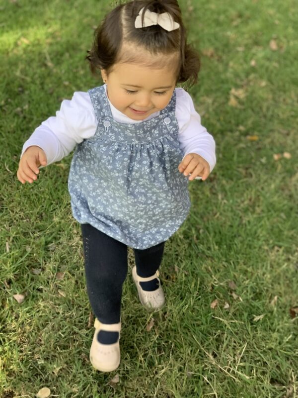 Ranita Ciruelo mezclilla oscura flores - Imagen 3