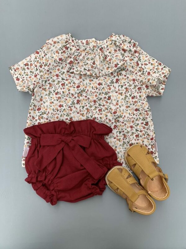 Cubrepañal con lazo, Burdeo - Imagen 2