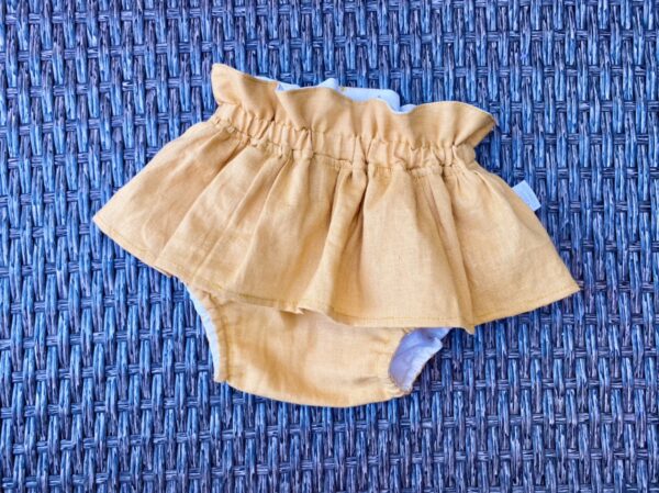 Cubrepañal con vuelo falda, Mostaza - Imagen 3