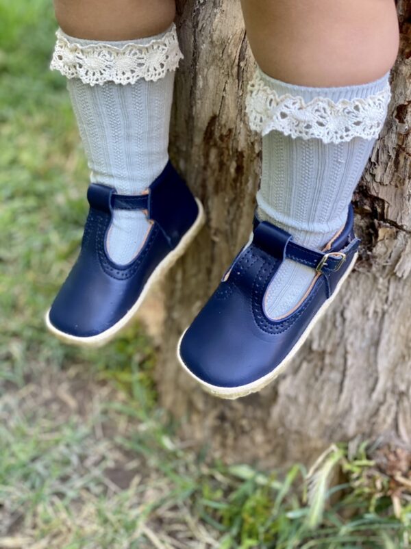 Zapato reina Tbar azul marino. - Imagen 6