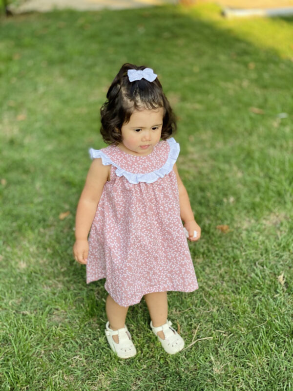 Vestido Agave rosa flores. - Imagen 7