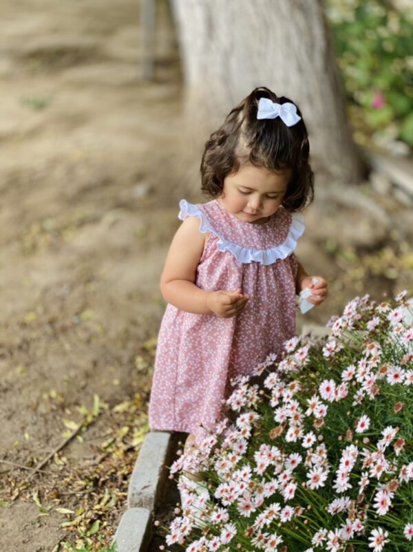 Vestido Agave rosa flores. - Imagen 3