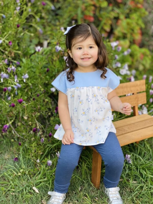 Blusa Orquídea, Bicicletas celeste - Imagen 4