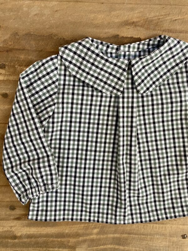 Camisa bebe, leñadora verde - Imagen 4