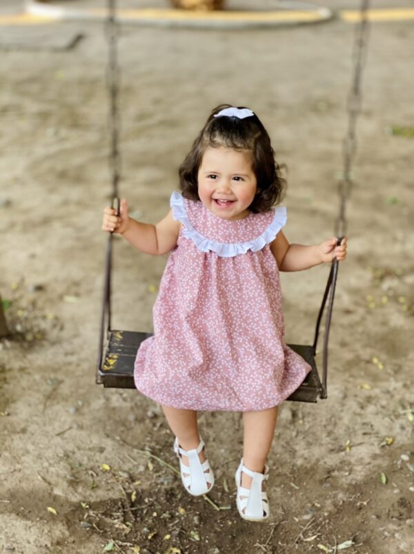 Vestido Agave rosa flores. - Imagen 6