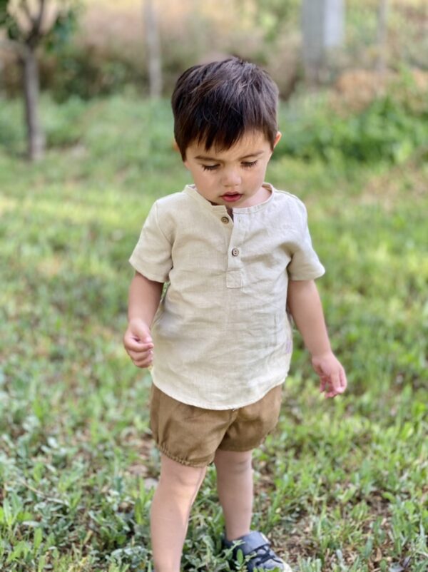 Camisa Polo, lino Arena - Imagen 9