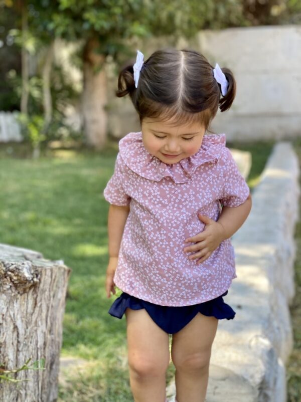 Cubrepañal con vuelo lateral, azul marino - Imagen 8