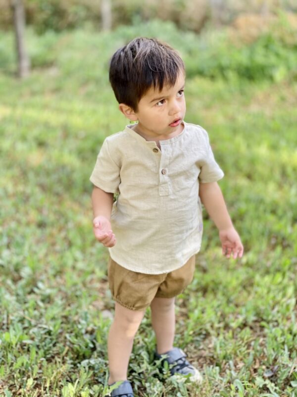 Camisa Polo, lino Arena - Imagen 8