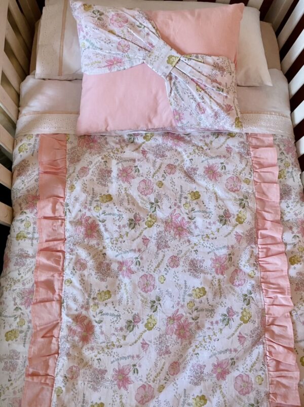 Funda de Plumón vuelos rosa y flores Emma