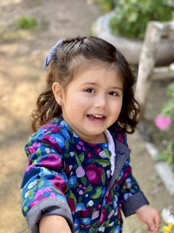 Chaqueta reversible, Mezclilla y flores - Imagen 4