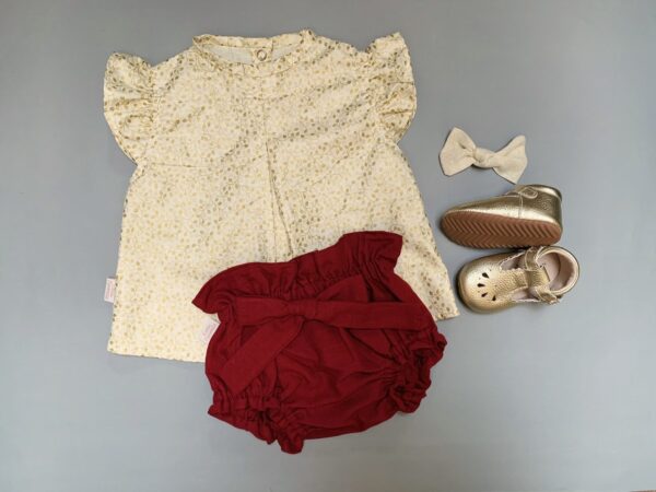 Cubrepañal con lazo, Burdeo - Imagen 3