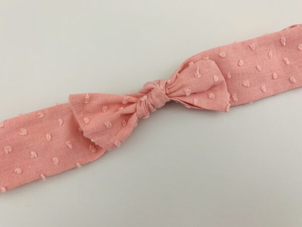 Cintillo Nudo mediano plumeti blush - Imagen 2