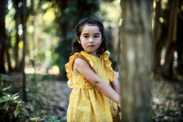 Vestido Alerce Mostaza Flores - Imagen 10