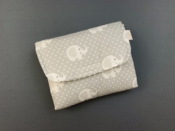 Mudador Portátil Gris elefantes - Imagen 4