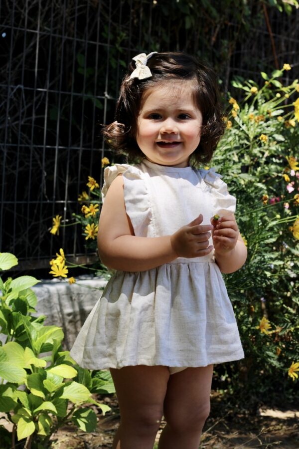 Enterito vestido Alerce lino crudo - Imagen 5