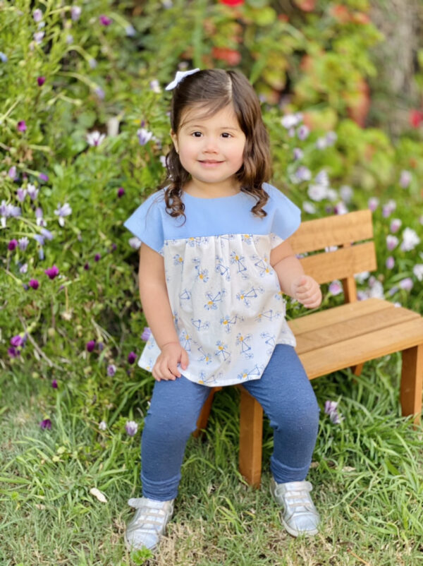 Blusa Orquídea, Bicicletas celeste - Imagen 5