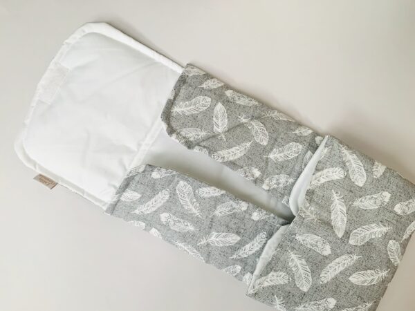 Mudador Portátil Gris plumas - Imagen 2