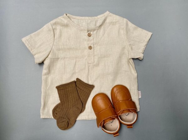 Camisa Polo, lino Arena - Imagen 5