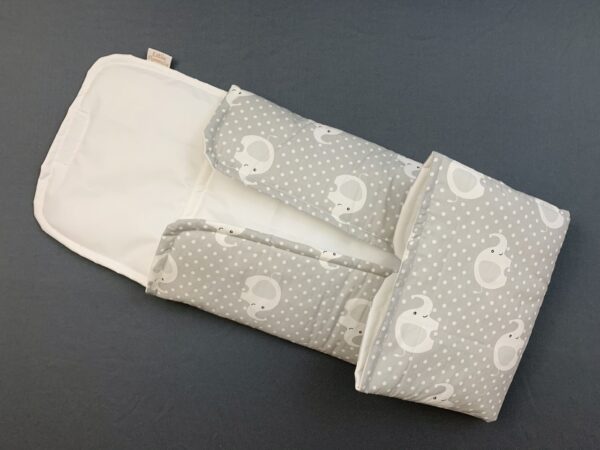 Mudador Portátil Gris elefantes - Imagen 2