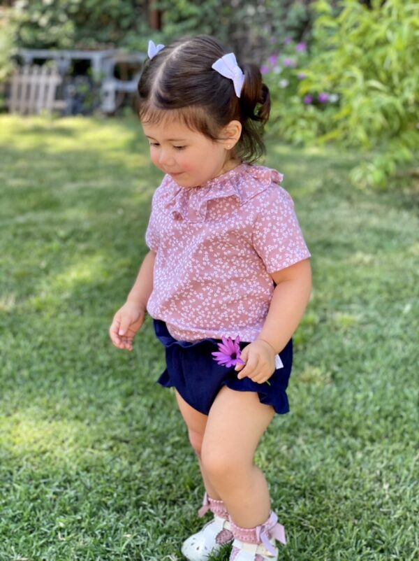 Cubrepañal con vuelo lateral, azul marino - Imagen 2