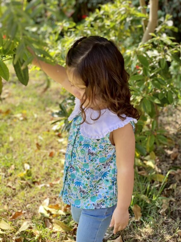 Blusa Almendro, Pajaritos turquesa - Imagen 4