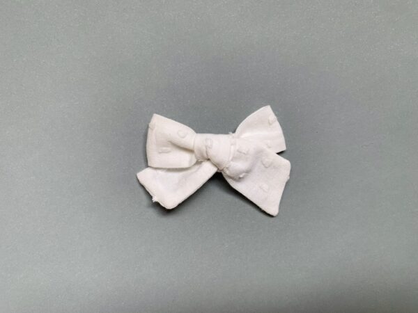 Mini lazo mariposa plumeti blanco - Imagen 2