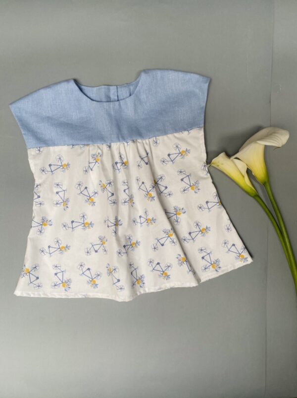 Blusa Orquídea, Bicicletas celeste - Imagen 2