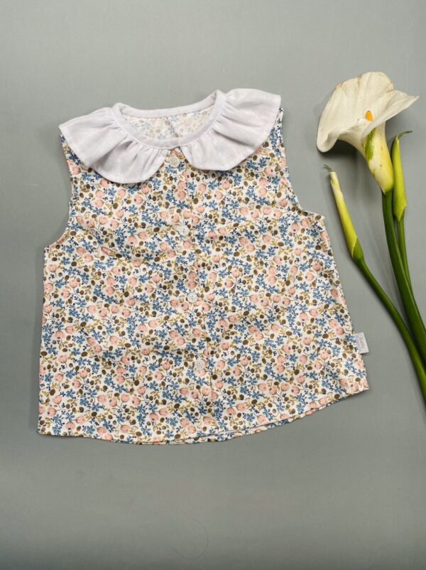 Blusa Arrayán, Matilde cuello blanco