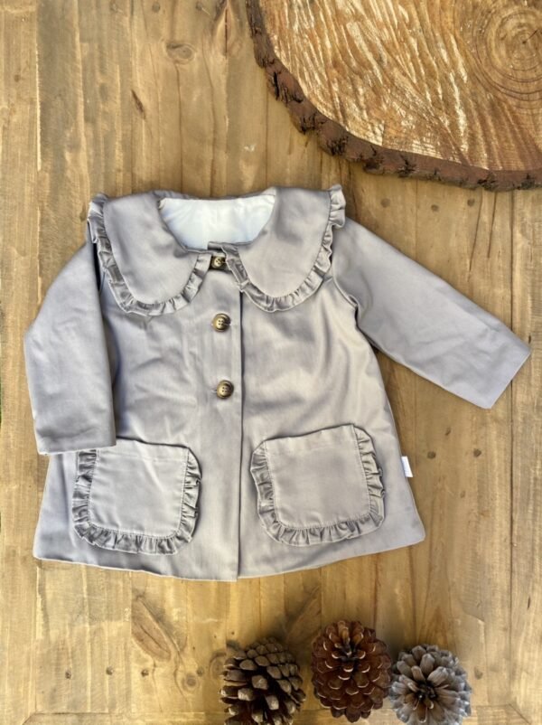 Abrigo Gabardina Gris - Imagen 4