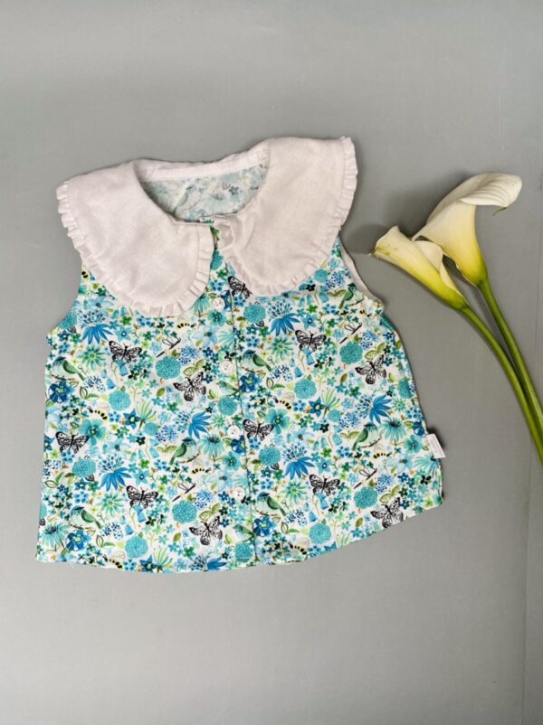 Blusa Almendro, Pajaritos turquesa - Imagen 2
