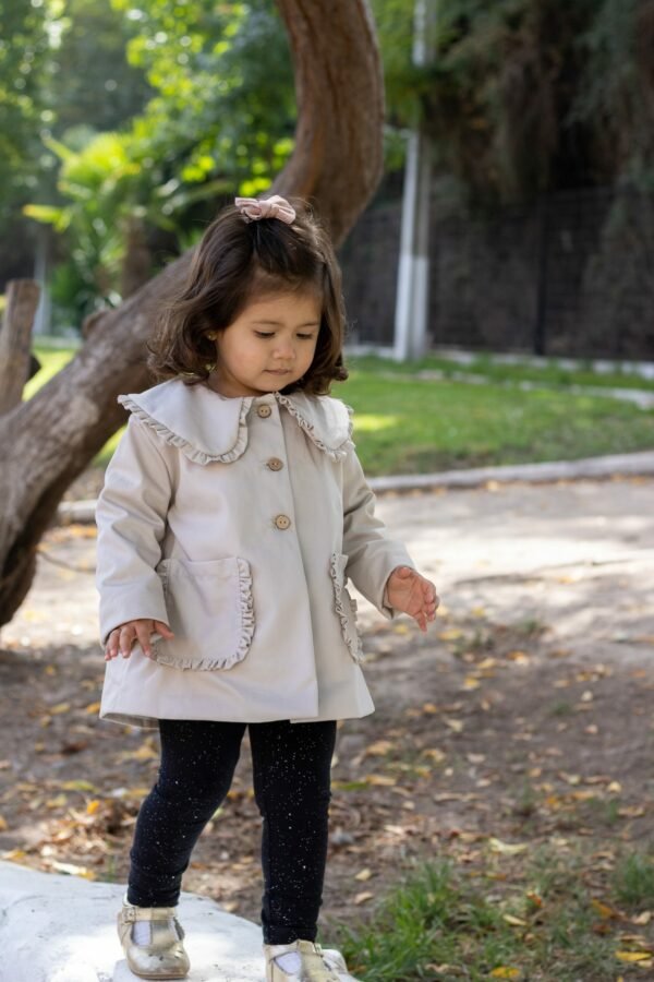Abrigo Gabardina Beige - Imagen 5