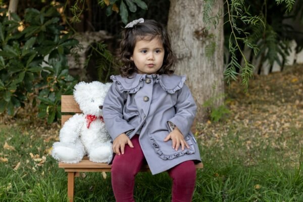 Abrigo Gabardina Gris