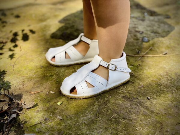 Sandalia Blanca Estilo Florencia