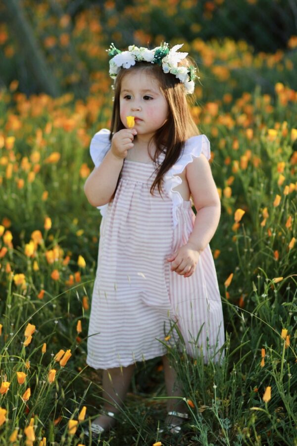 Vestido Quillay Rosado líneas - Imagen 4