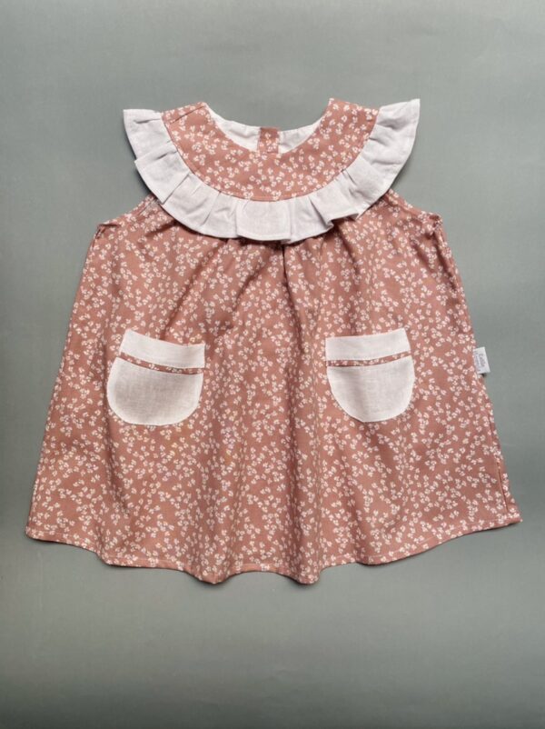 Vestido Agave rosa flores. - Imagen 2