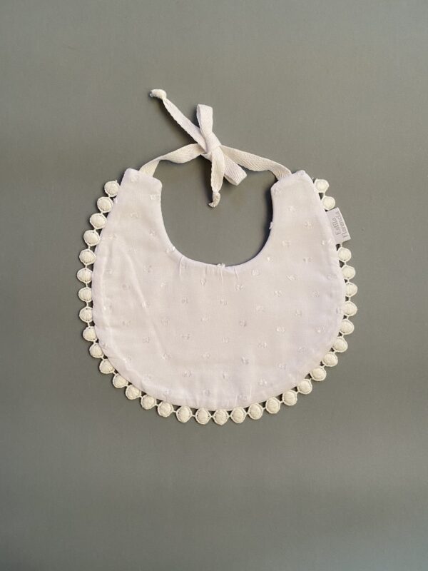 Babero Plumeti Blanco - Imagen 2