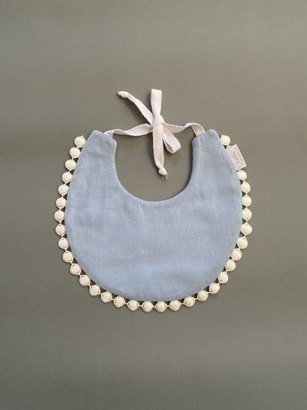 Babero Redondo Celeste - Imagen 2