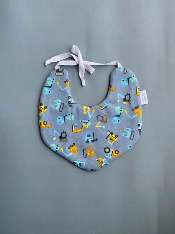 Babero Grúas gris - Imagen 2