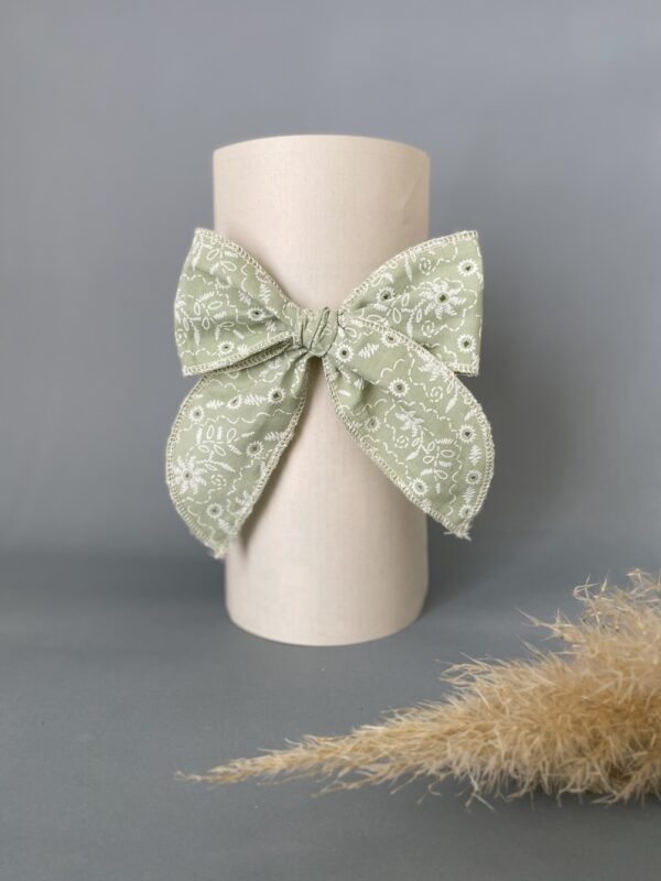 Maxi Lazo mariposa, Verde flores caladas - Imagen 2