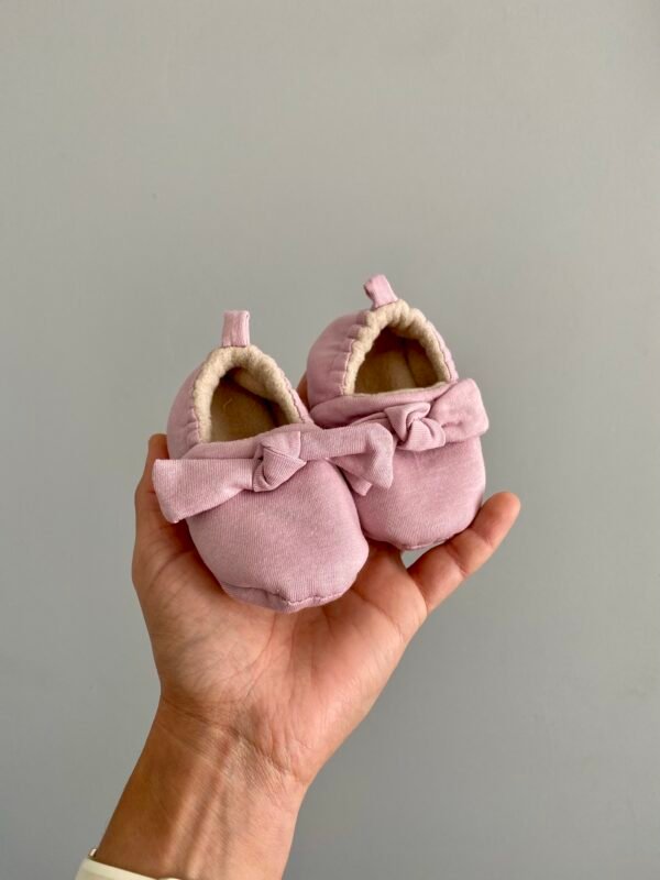 Mocasin pantufla tela bebe